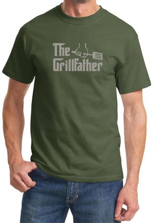 Mens Funny Shirt The Grill Father Tee T-Shirt