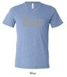 Mens Funny Shirt The Grill Father Tri Blend V-neck Tee T-Shirt