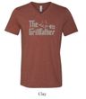Mens Funny Shirt The Grill Father Tri Blend V-neck Tee T-Shirt