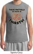 Mens Funny Shirt Thirsty Pretzels Muscle Tee T-Shirt