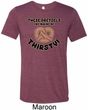 Mens Funny Shirt Thirsty Pretzels Tri Blend Crewneck Tee T-Shirt