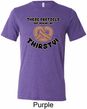 Mens Funny Shirt Thirsty Pretzels Tri Blend Crewneck Tee T-Shirt
