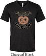Mens Funny Shirt Thirsty Pretzels Tri Blend V-neck Tee T-Shirt