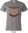 Mens Funny Shirt Thirsty Pretzels Tri Blend V-neck Tee T-Shirt