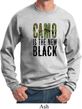 Mens Funny Sweatshirt Camo is the New Black Sweat Shirt