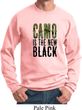 Mens Funny Sweatshirt Camo is the New Black Sweat Shirt