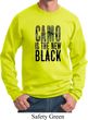 Mens Funny Sweatshirt Camo is the New Black Sweat Shirt