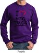 Mens Funny Sweatshirt I Love Big Trucks Sweat Shirt