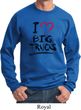 Mens Funny Sweatshirt I Love Big Trucks Sweat Shirt