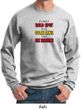 Mens Funny Sweatshirt Not a Bald Spot Sweat Shirt