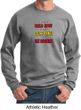 Mens Funny Sweatshirt Not a Bald Spot Sweat Shirt
