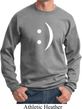 Mens Funny Sweatshirt Smiley Chat Face Sweat Shirt