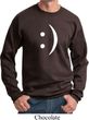 Mens Funny Sweatshirt Smiley Chat Face Sweat Shirt
