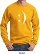 Mens Funny Sweatshirt Smiley Chat Face Sweat Shirt