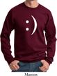 Mens Funny Sweatshirt Smiley Chat Face Sweat Shirt