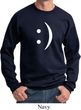 Mens Funny Sweatshirt Smiley Chat Face Sweat Shirt