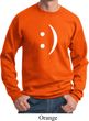 Mens Funny Sweatshirt Smiley Chat Face Sweat Shirt