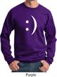 Mens Funny Sweatshirt Smiley Chat Face Sweat Shirt