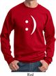 Mens Funny Sweatshirt Smiley Chat Face Sweat Shirt