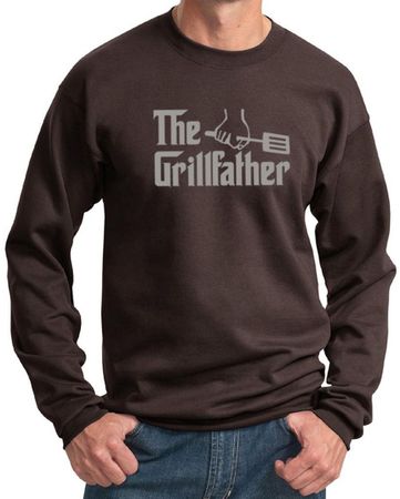 Mens Funny Sweatshirt The Grill Father Sweat Shirt