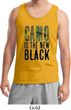 Mens Funny Tanktop Camo is the New Black Tank Top