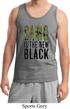 Mens Funny Tanktop Camo is the New Black Tank Top