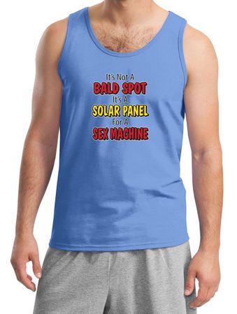 Mens Funny Tanktop Not a Bald Spot Tank Top