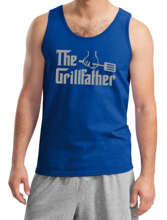 Mens Funny Tanktop The Grill Father Tank Top