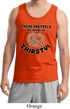 Mens Funny Tanktop Thirsty Pretzels Tank Top