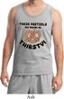 Mens Funny Tanktop Thirsty Pretzels Tank Top