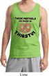 Mens Funny Tanktop Thirsty Pretzels Tank Top