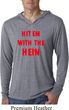 Mens Funny Tee Hit em with the Hein Lightweight Hoodie