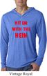 Mens Funny Tee Hit em with the Hein Lightweight Hoodie