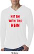 Mens Funny Tee Hit em with the Hein Lightweight Hoodie