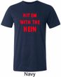 Mens Funny Tee Hit em with the Hein Tri Blend Tee