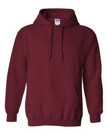 Clearance - Mens Gildan Heavy Blend 18500 Hoodie Sweatshirt - Maroon