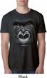 Mens Gorilla Shirt Big Gorilla Face Burnout T-Shirt