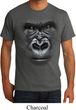 Mens Gorilla Shirt Big Gorilla Face Organic T-Shirt