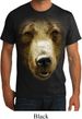 Mens Grizzly Bear Shirt Big Grizzly Bear Face Organic T-Shirt