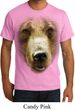 Mens Grizzly Bear Shirt Big Grizzly Bear Face Organic T-Shirt