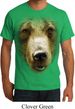 Mens Grizzly Bear Shirt Big Grizzly Bear Face Organic T-Shirt