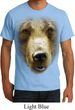 Mens Grizzly Bear Shirt Big Grizzly Bear Face Organic T-Shirt