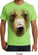 Mens Grizzly Bear Shirt Big Grizzly Bear Face Organic T-Shirt