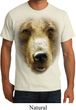Mens Grizzly Bear Shirt Big Grizzly Bear Face Organic T-Shirt