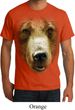 Mens Grizzly Bear Shirt Big Grizzly Bear Face Organic T-Shirt