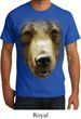 Mens Grizzly Bear Shirt Big Grizzly Bear Face Organic T-Shirt