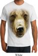 Mens Grizzly Bear Shirt Big Grizzly Bear Face Organic T-Shirt