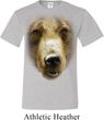 Mens Grizzly Bear Shirt Big Grizzly Bear Face Tall Tee T-Shirt