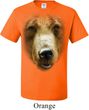 Mens Grizzly Bear Shirt Big Grizzly Bear Face Tall Tee T-Shirt