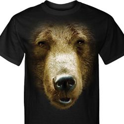 Mens Grizzly Bear Shirt Big Grizzly Bear Face Tall Tee T-Shirt Mens Grizzly Bear Shirt Big Grizzly Bear Face Tall Tee T-Shirt